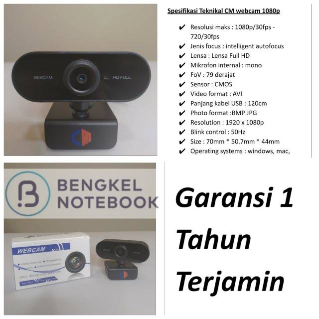 Webcam CM 1080 FHD 1920x1080