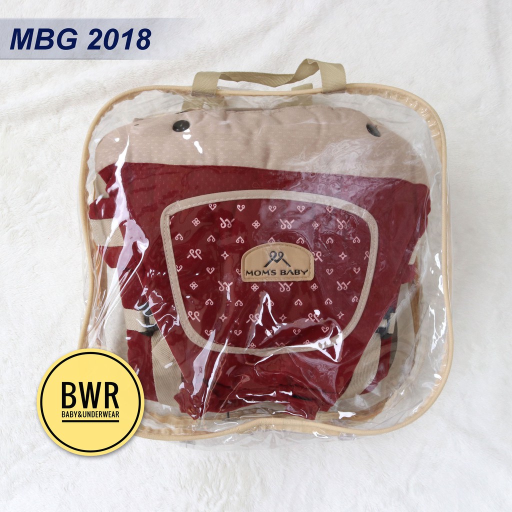 Gendongan Bayi Moms Baby MBG 2018 | Hipseat MAVY SERIES Gendongan Depan - Bwr