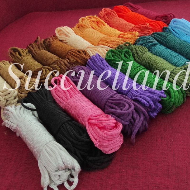 Tali Kur 3mm 10 M Paracord Meteran Tas Macrame Tali Kur 3mm 10 M Paracord Meteran Tas Macrame