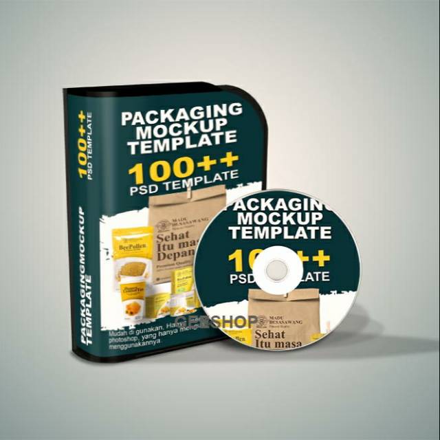 Download Packaging Mockup Template Lebih Dari 100 Psd File Shopee Indonesia PSD Mockup Templates