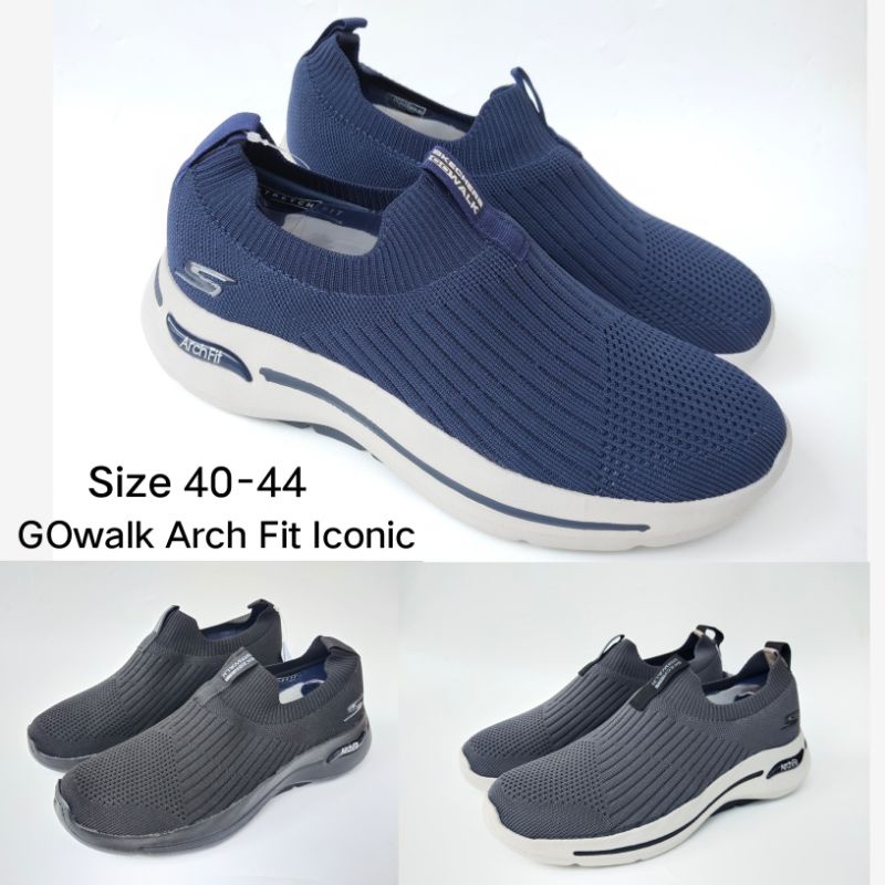 Skechers GOwalk Iconic Arch Fit Sepatu Pria Untuk Jalan Kaki