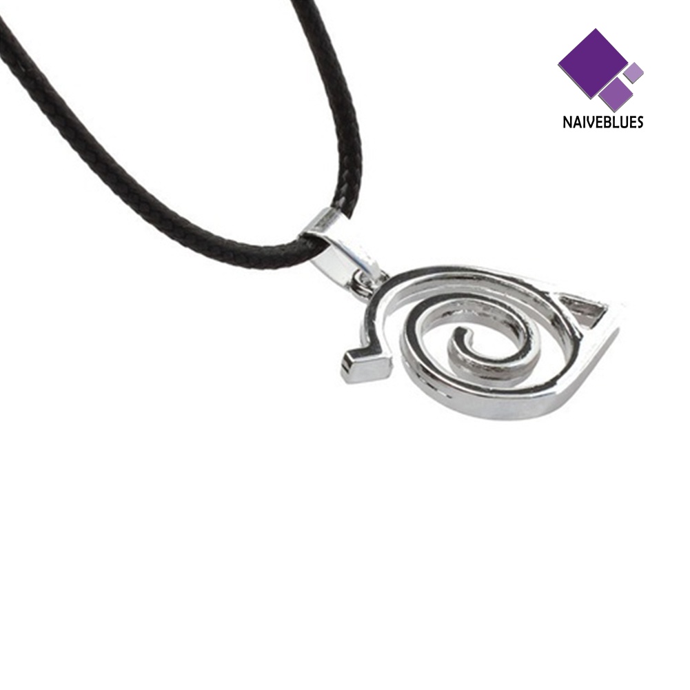 Naiveblue Kalung Rantai Dengan Liontin Anime Naruto Bahan Metal Untuk Unisex / Pria / Wanita