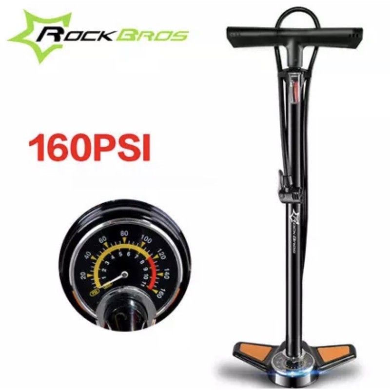 ROCKBROS GP6532B Pompa Sepeda Bicycle Pump 160Psi MTB Floor Type High Accurate
