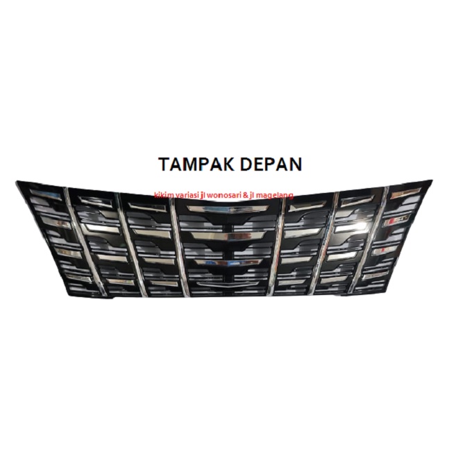 GRILL AVANZA,XENIA 2019 M/ALPARD HITAM LIST CHROME JSL