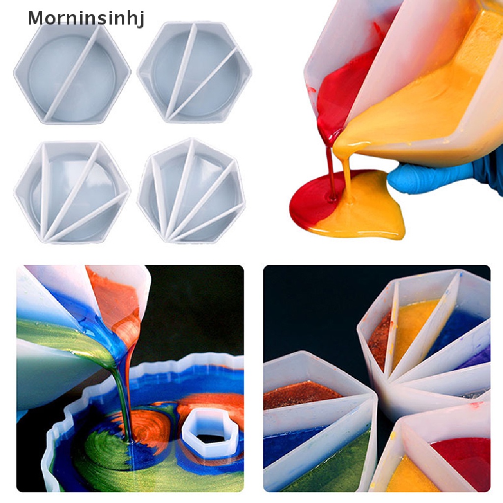 Mornin2/3 /4/5 Salur Paints Pouring Cup Split Mixing Cup DIY Membuat Perhiasan Epoxy id