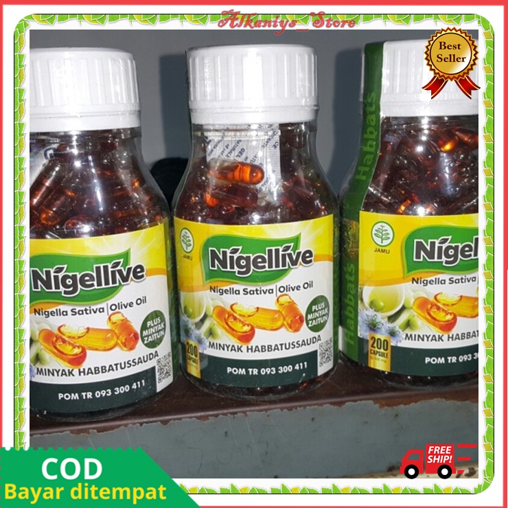 Minyak Zaitun Habbatussauda Kapsul Isi 200 Kapsul Asli Nigellive Minyak Habbatussauda Plus Minyak Za
