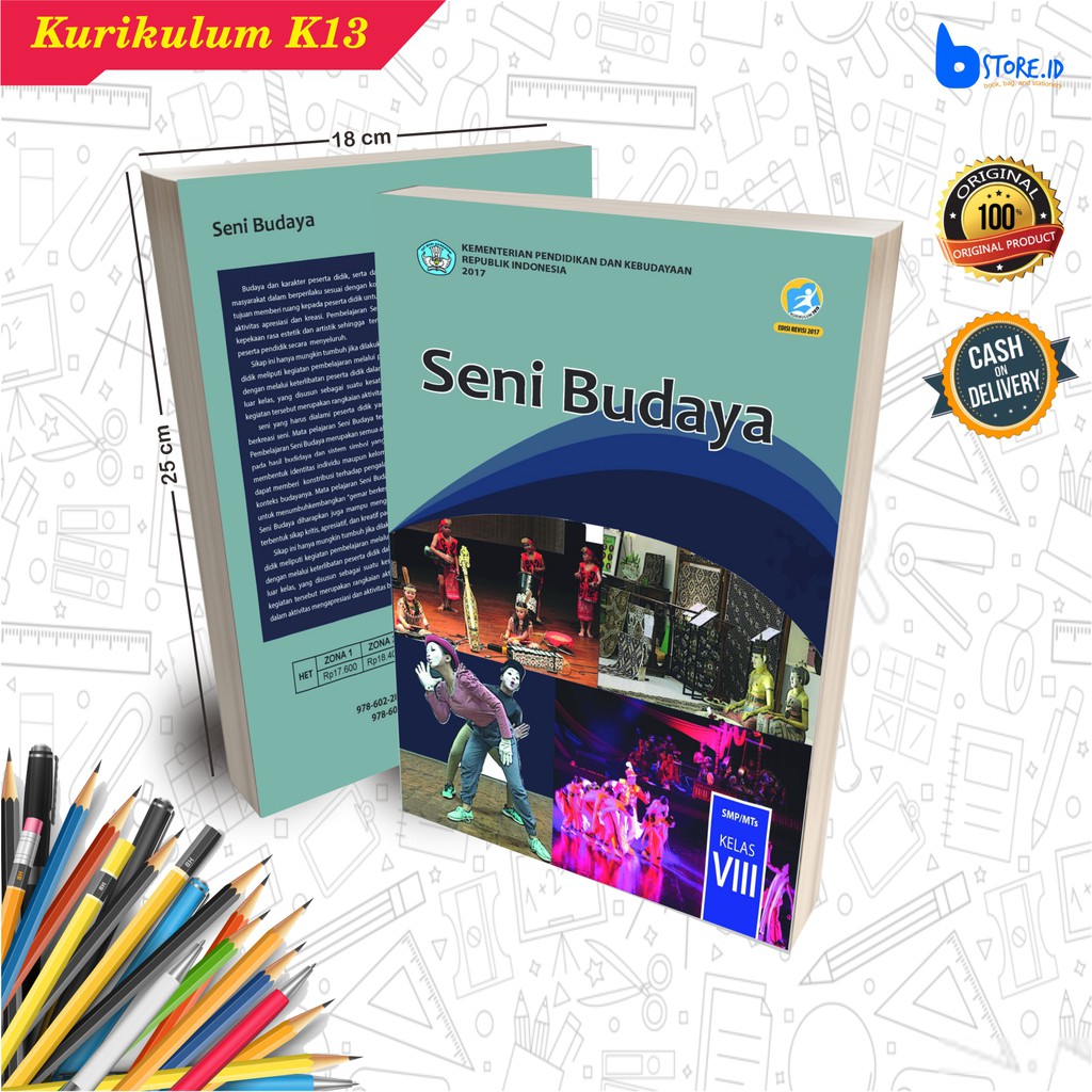 Buku Pelajaran SMP/Mts Kelas 8 - Kurikulum 2013 (Revisi 2018)-Seni Budaya