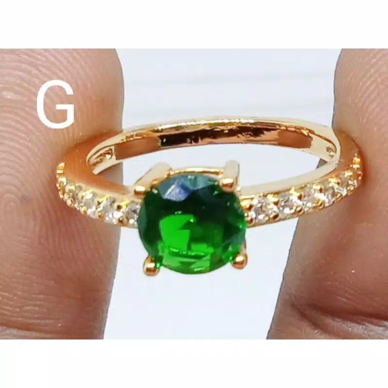 c8.cincin xuping lapis emas wanita/pria