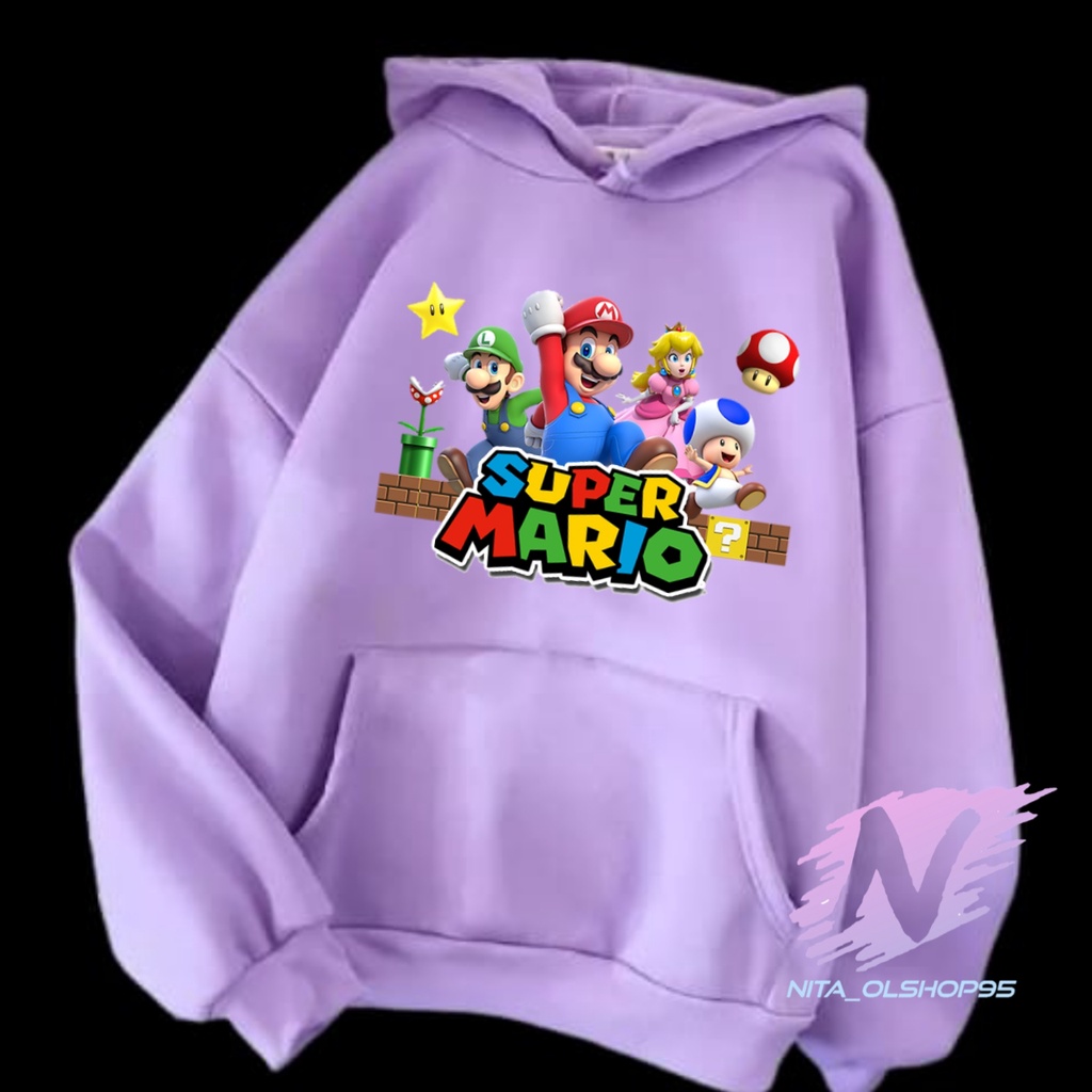 HOODIE SUPER MARIO SWEATER ANAK SUPERMARIO