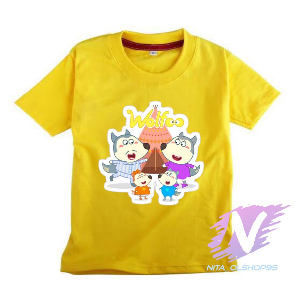 KAOS WOLFOO TERBARU BAJU KAOS ANAK WOLFO ANIMASI