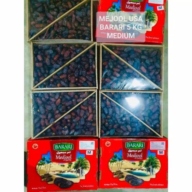 

Kirma Medjol Kemasan 5 Kilogram Rajanya Kurma Korma Panjang Legit Enak
