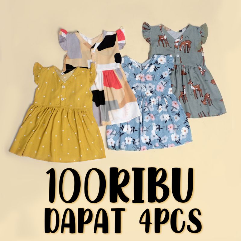 KIARA DRESS/DRESS BAYI LUCU/DRESS BAYI PEREMPUAN/DRESS ANAK PEREMPUAN/DRESS RAYON ANAK