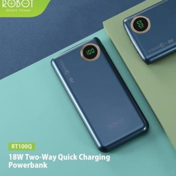Power Bank Robot 10000Mah Digital Led Indicator Fast Charging 18W Sukaping.Com1