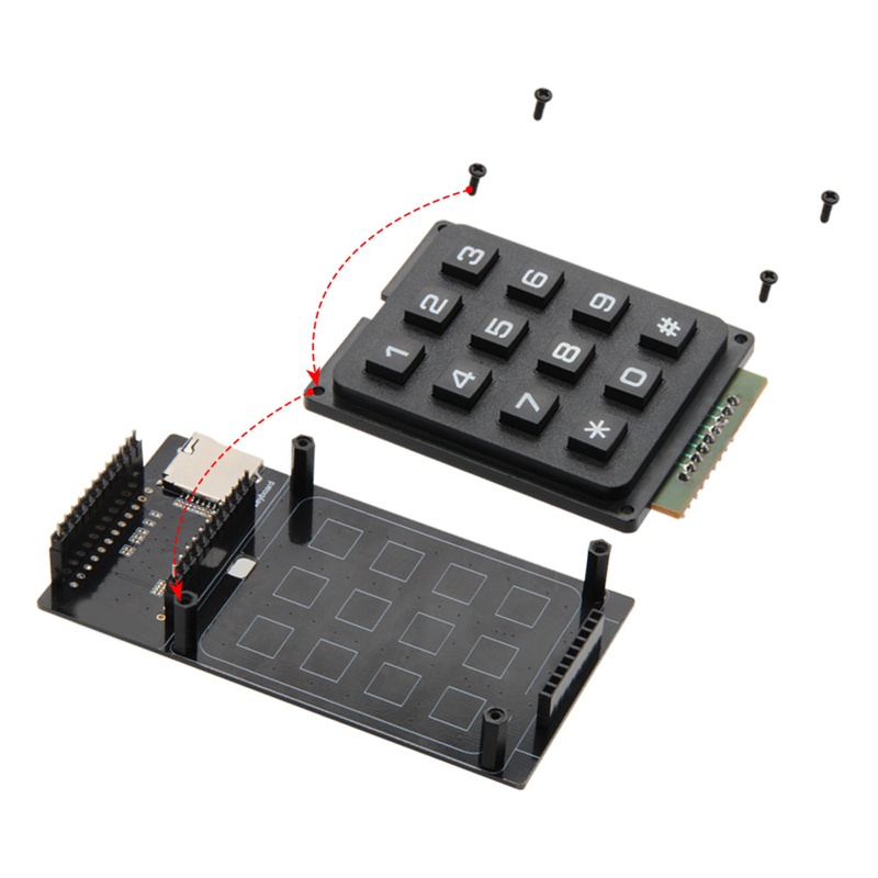 Btsg T-Display LCD Control Board Untuk Modul Keyboard LNURLPoS TF Card Baca Untuk T Disp