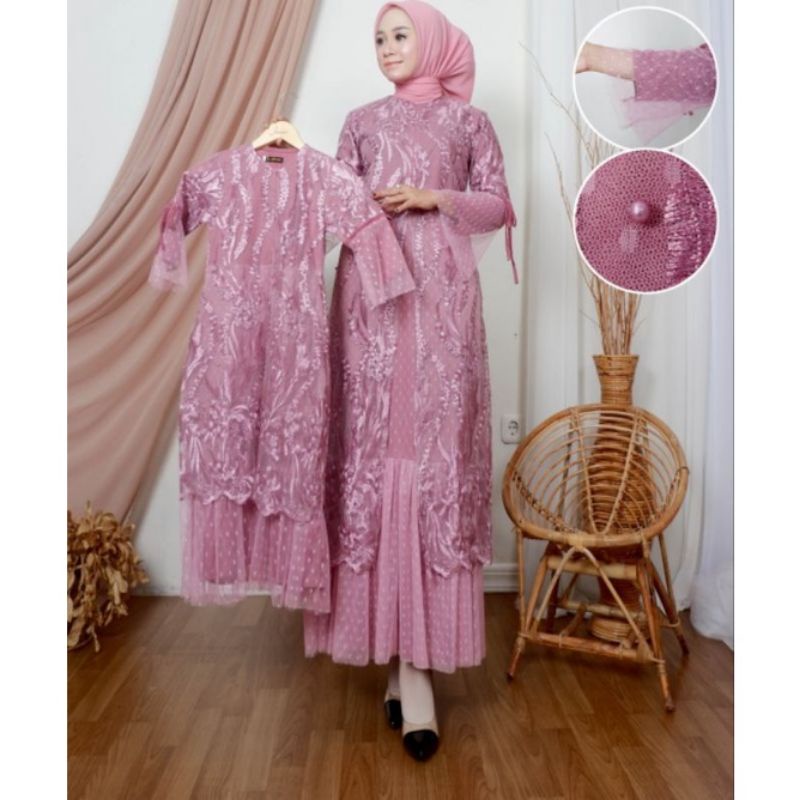 Gamis couple ibu dan anak//dress couple ibu anak//gamis anak modern//gamis anak perempuan//dress gamis muslim anak