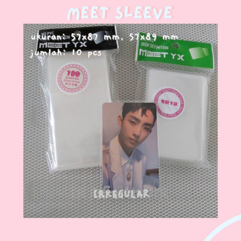 READY meet sleeve 57x89 mm sleeves meet inner sleeve photocard seal 57x87 pc 10 pcs innersleeve