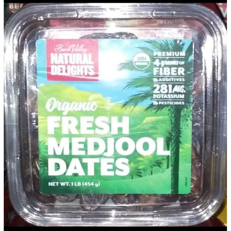 

Organic fresh medjool dates 454gr kurma medjol organik