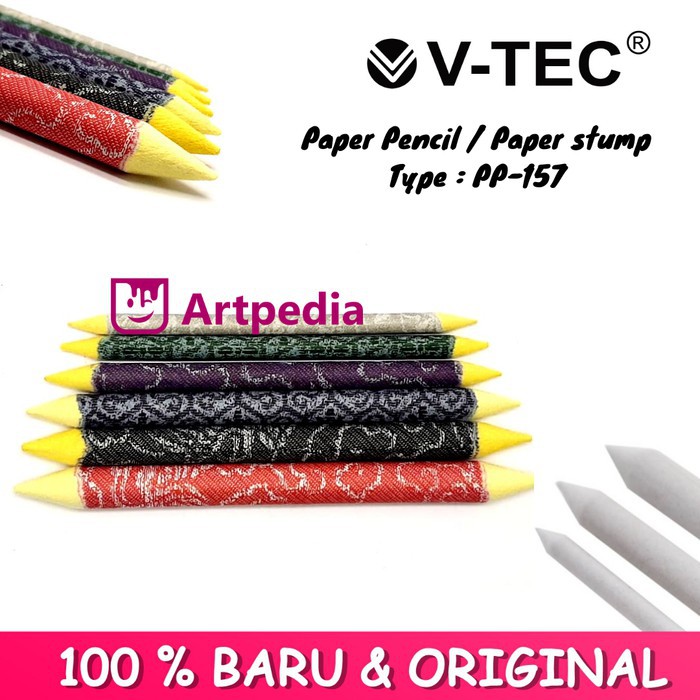 

V-TEC Paper Stumps Set 6 Type PP - 157 / Paper Pencils / Paper Stump