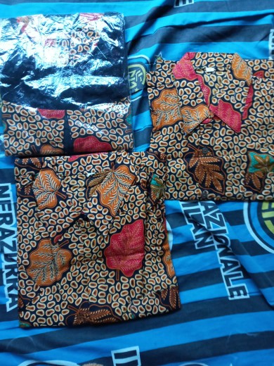 Qnunbatik Batik Keluarga Dress Dioor Daun