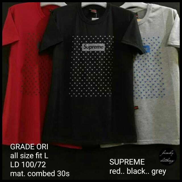 Baju Kaos Supreme Ori