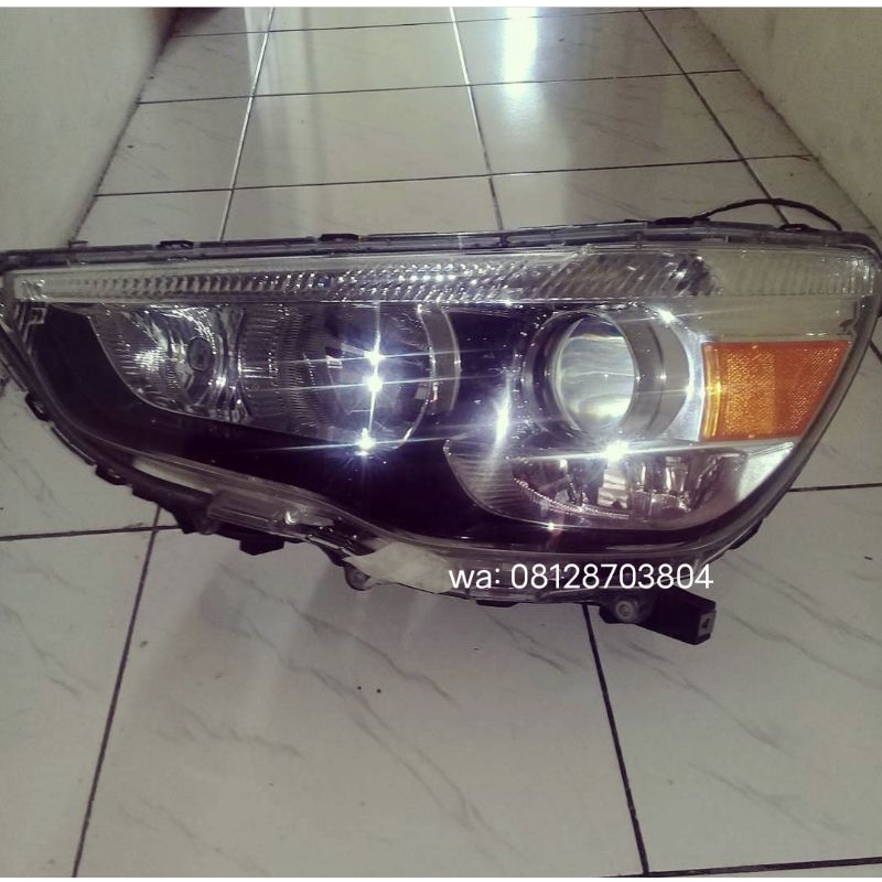 headlamp mitsubishi outlander HID