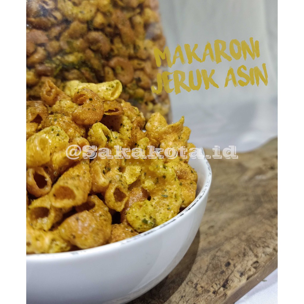 

MAKARONI JERUK ASIN [250gr] Gurih Pas Rasa Mantap