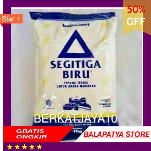 

BEST SELLER !!! Tepung Terigu SEGITIGA BIRU Ekonomis Kemasan 1 Kg Bogasari