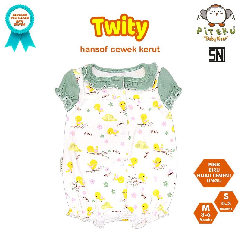 PITEKU JUMPER CEWEK KARET TWITY V2 3-6M / JUMPER ANAK