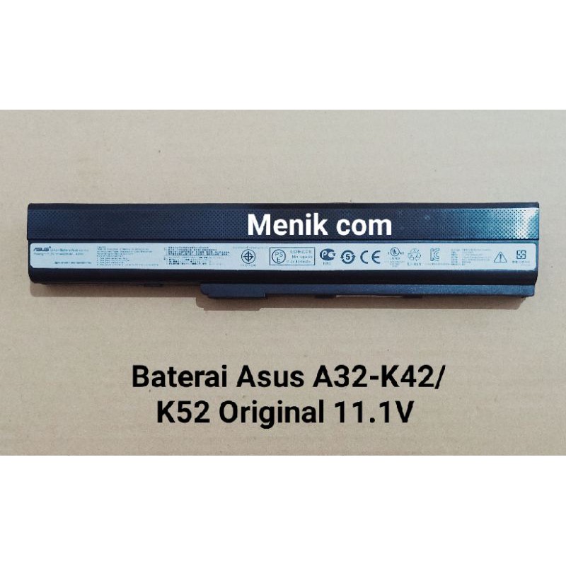 BATERAI ASUS ORIGINAL A42 A42F A42J A42D A42JC A42N K52 A52 A52F K42 K42F