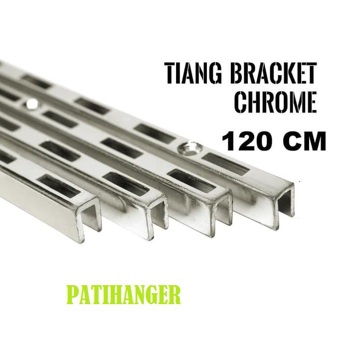 Tiang Braket 120cm /1,2 Meter/ Rel Braket Kaca