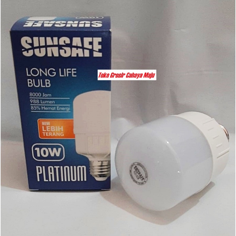 Lampu Bohlam LED 10w 10 watt Tabung Kapsul Capsul Sunsafe