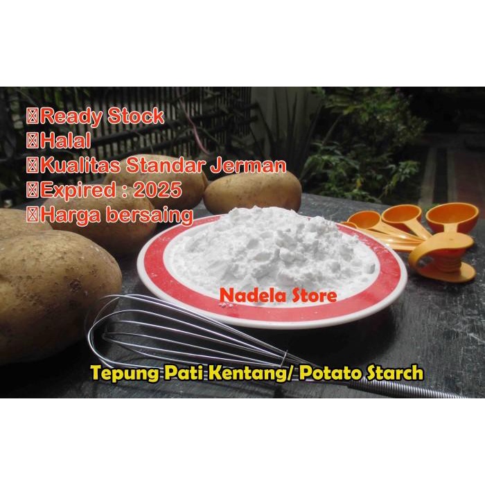 

Tepung | Tepung Kentang Starch Impor Jerman Halal 1000 Gram