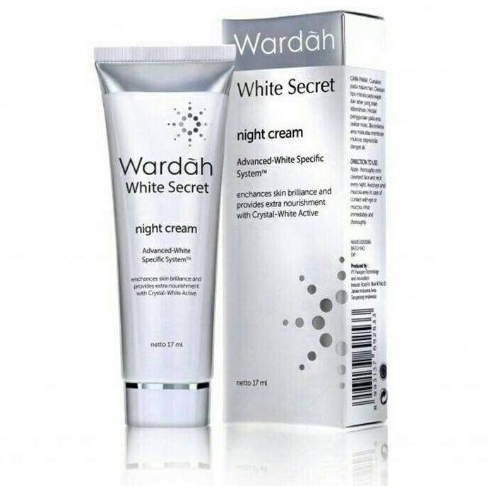 PRODUK ORIGINAL Wardah White Secret Night Cream 17 ML Ready Stock