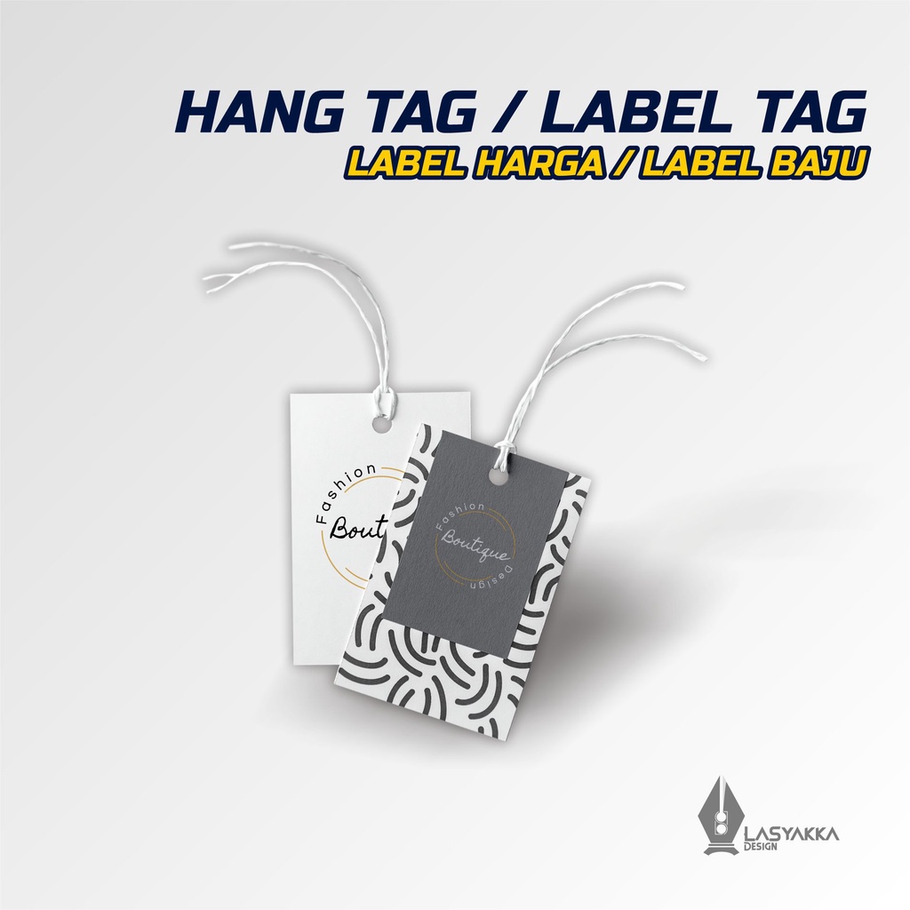 

hang tag - label harga - label baju