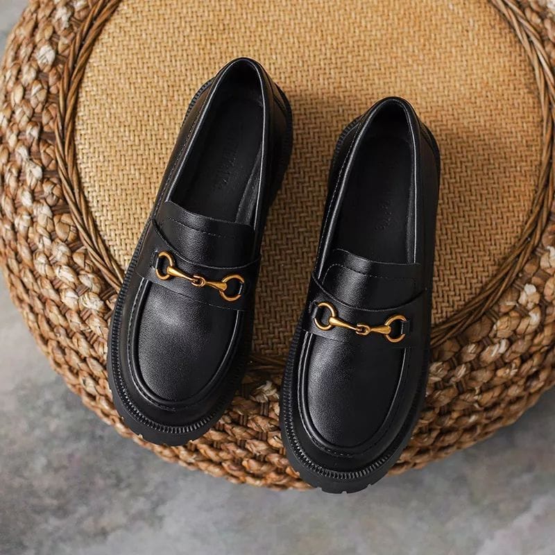 Fakhrieshop- SEPATU LOAFERS '' ZOUL '' BLACK DOF PREMIUM 3224