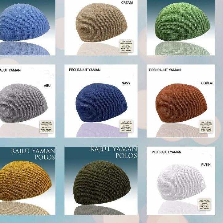 Murah⁑➫ PECI YAMAN ORI PECI DEWASA RAJUT YAMAN Handmade TEBAL 84 ➫