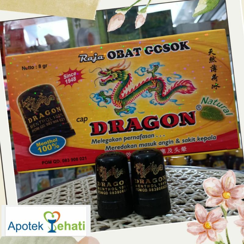 Raja Obat Gosok Cap Dragon 8 gram Menthol 100%