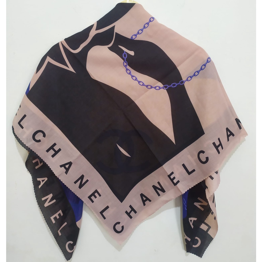[ Promo COD ] Jilbab Motif, Kerudung Voal Motif Premium , Jilbab Segiempat Art , Hijab Square Diskon-B040