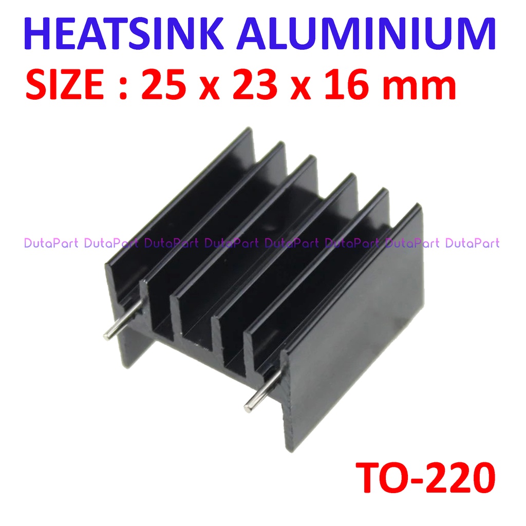 Heatsink Aluminium Pendingin 25x23x16mm TO-220 TO220 Heat Sink IC Transistor 7805