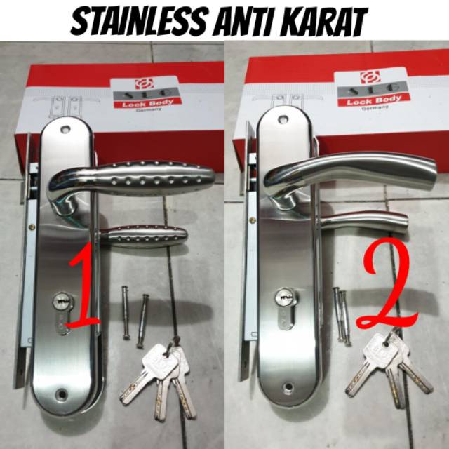 Kunci pintu besar stainless ANTI KARAT SLG PROMO TERMURAH