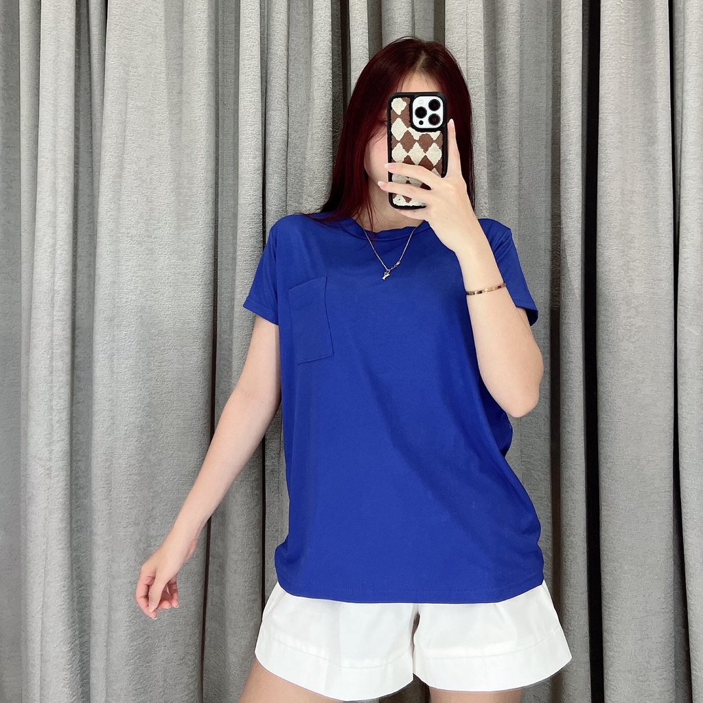 Basic Tshirt pocket | kaos pocket  big size | kaos oversize 1641