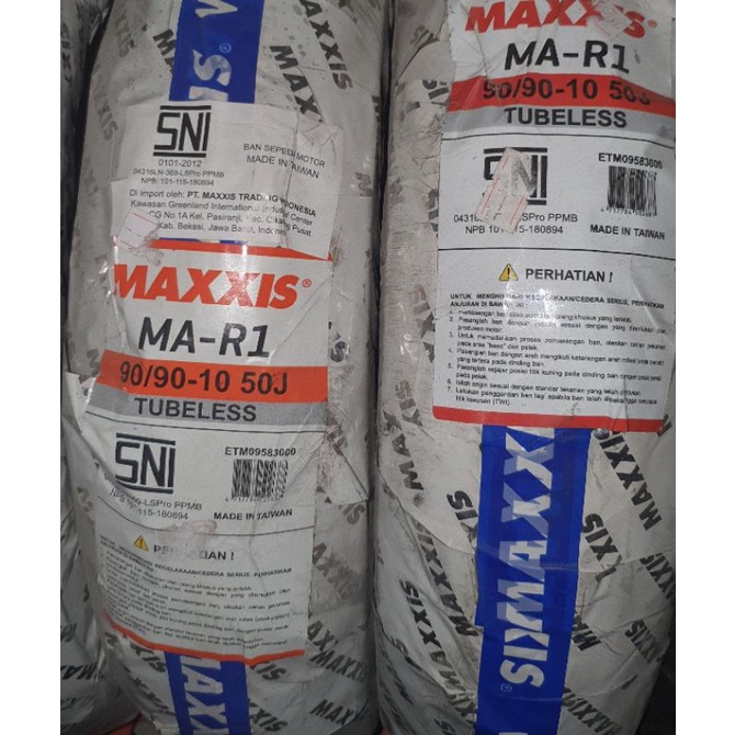 Ban Maxxis MA R1 90 90 -10 50J Tubless ban luar vespa classic