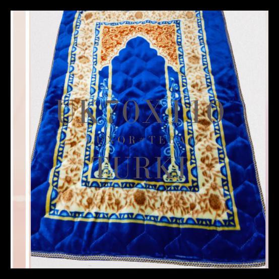 DISKON SAJADAH TEBAL EMPUK TURKI - BIRU 