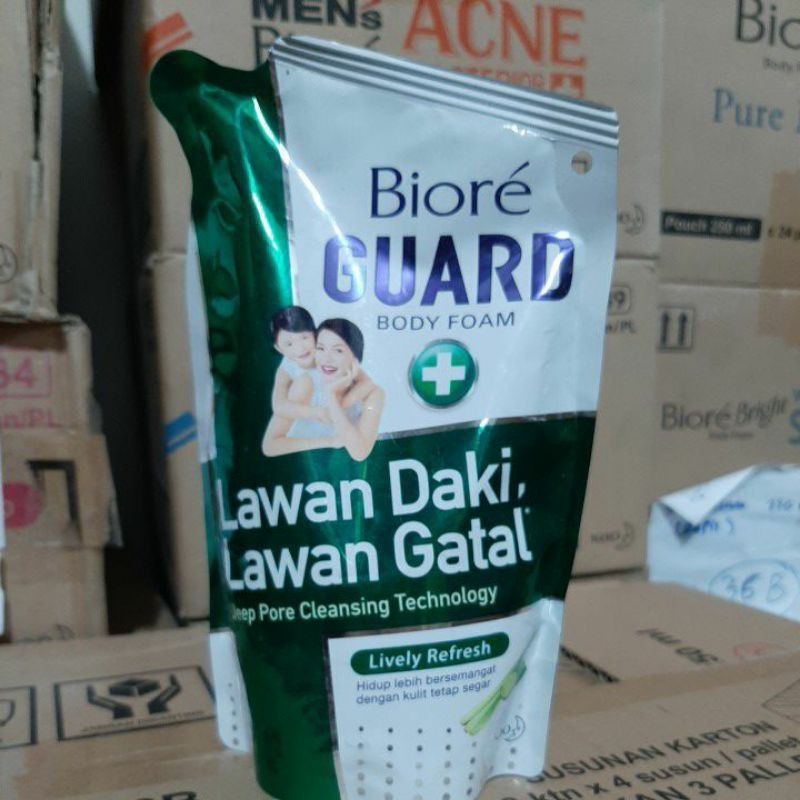 Biore Guard 250ml kemasan Body foam sabun mandi cair lawan daki gatal