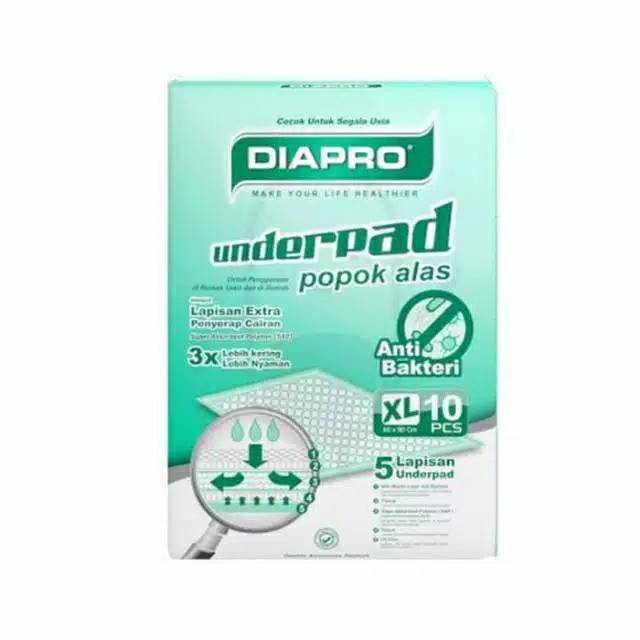 UNDERPAD DIAPRO DISPOSABLE UNDERPAD PERLAK BAYI DEWASA SEKALI PAKAI