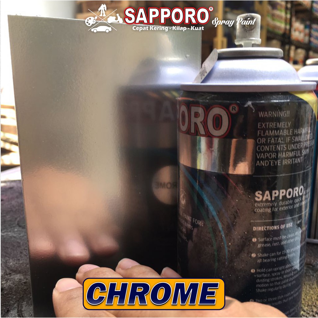 Sapporo Chrome 300 ml / Cat Spray Semprot Aerosol Terbaik