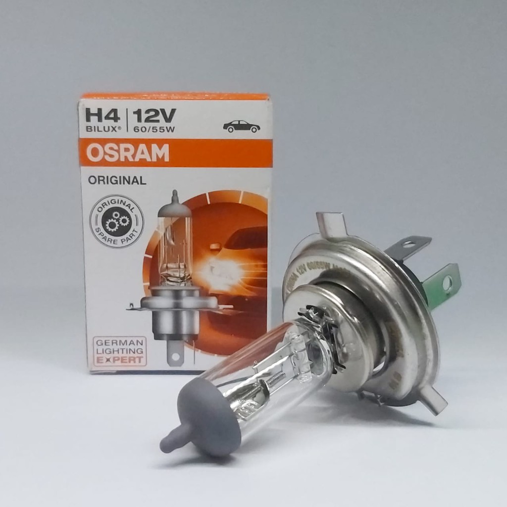 BOHLAM OSRAM LAMPU HEADLAMP MOBIL H4 60/55W 12V CAHAYA KUNING