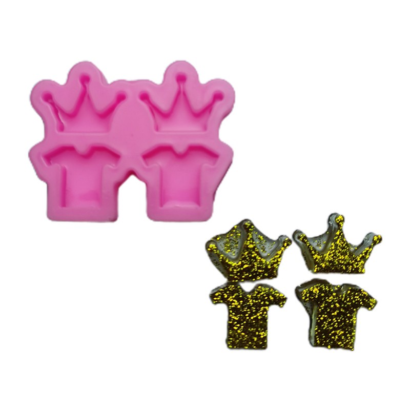 Glitter Diy Epoxy Crystal Resin Earring Silicone Mold Scented Candle Tray Mirror Mold