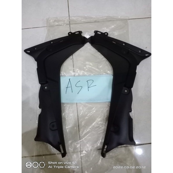 legshhield sayap dalam Supra x 125 fi F1 injeksi hitam dop dof 2014 2015 2016