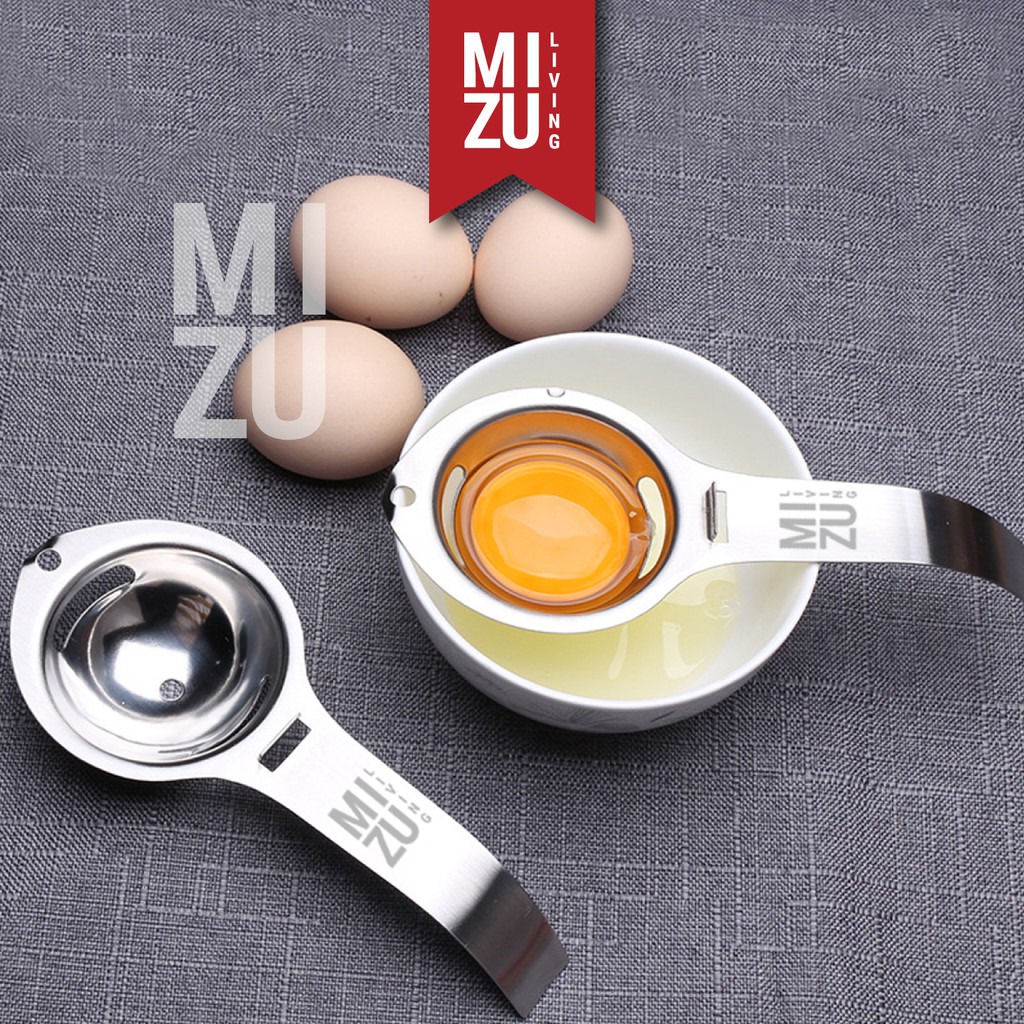 MIZU KIMI 3Seconds Egg Yolk Separator Pemisah Kuning Putih Telur Stainless Steel